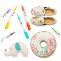 모나미 470 패브릭마카 낱색 24종 원단 천 염색붓펜, 딥옐로우