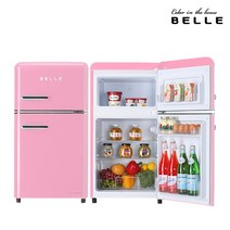 Belle 레트로냉장고 RD09ARDH RD09ASBH RD09APKH, 벨 레트로냉장고 RD09APKH(핑크), 단품