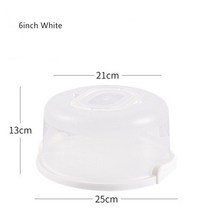 머핀컵 일회용 실리콘 사각 은박 유산지 JO LIFE-투명 케이크 상자 플라스틱 웨딩 포장 패드 투명 컵케익, 01 6inch White