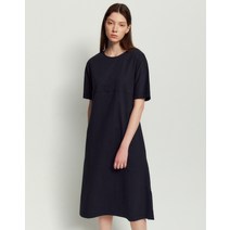 22SS [populet]네이비 자수장식 면 반팔원피스 WSDR2B408N3