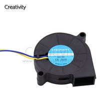 초정밀 Creativity 3D 프린터 부품 4010/5015 냉각 팬 12V 24V 송풍기 DIY 인쇄 액세서리 용 터보 브러시리, 02 5015_01 12v