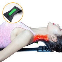 경추 C커브 살려주는 넥스트레처 목 스트레칭 바른자세 시원한 넥, 블랙 넥스트레처