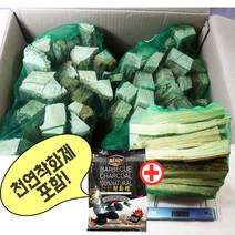 국산 참나무장작 10kg 20kg 착화제포함 캠핑용 나무장작 바베큐장작 불멍, 에이캐슬A(10kg), 1개