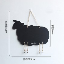 사이드월 라운지쉘터 레이어닝 카라반나무 작은 칠판 침실 벽 장식 양면 걸이식 메시지 보드 벽화, 01 A