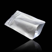 고급 지퍼스탠드 알루미늄봉투 13X20cm 밑3.5cm 100매 은박포장지 은박봉투 은박포장봉투 은박비닐봉투 은박지포장지 은박봉지 알루미늄봉투 은색택