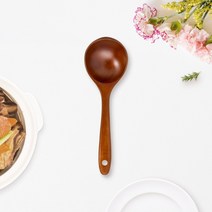 자연애 옻칠 우드 국자, 테이블 국자 S