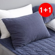 1+1 도톰한 누빔 베개커버 솜샷시 순면 먼지없는 방수베개커버(40X60/50X70) 27종택1