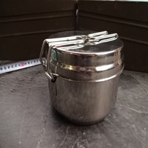 초특가 체코군 메스킷 반합 군용반합 야전식기 반합 Stainless Steel 3-part 스테인레스 반합, 체코군 원형반합 셋트