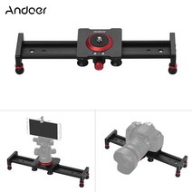 30cm Andoer 30cm 12inch 알루미늄 합금 카메라 트랙 슬라이더 DSLR 카메라 캠코더 DV 필름 사진용 안정기, 1개