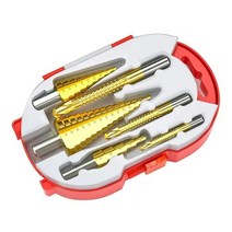 [독일 수입품]다용도 티타늄코팅 스텝드릴 6종 세트, (다용도 드릴 비트 6종 세트)*1