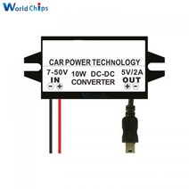 레귤레이터 12v 5v 3a 15w dc-dc 스텝 다운 벅 컨버터 전원 공급 장치 모듈 자동차 남성 여성 usb 어댑터 미니 usb 마이크로 usb 어댑터, 10w 미니 USB