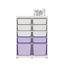 한샘 샘키즈 수납장 870 바이올렛, A형 크림화이트_베이비핑크바이올렛(A)
