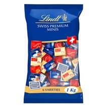 Lindt LINDOR mini Chocolate bar 린트 린도르 미니 초콜릿 바 믹스 6종 1kg, 1개
