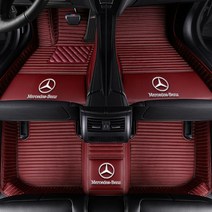 벤츠 맞춤 바닥매트 C E S 클래스 GLS GLE GLC GLB GLK AMG, 와인 홑겹
