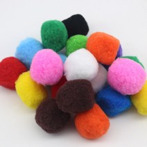 [홈앤스쿨] 칼라 뿅뿅이 (50mm) 폼폼이 솜방울 단색 혼합색상 일반, 초록