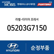 라벨-타이어 프레셔 (05203G7150) 아이오닉 전기차 19
