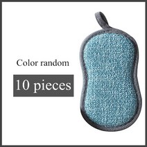 미니 소형식 업소용 가정용 식기세척기 10pcs 가정용 매직 스폰지 주방 청소 브러시 ​​식기 세척 주방 액세서리에 대 한 마이크로 화이버 스크럽 스폰지, 10pcs 색상 랜덤