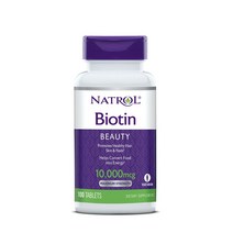 배송5-7일 나트롤 비오틴 뷰티 10000mcg 타블렛, 100개입 × 1개, 1개