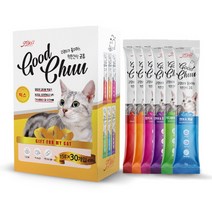 친절한도그씨 착한간식 굿츄 6가지맛혼합 15g x 90개 고양이간식, 1
