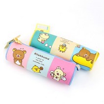 리락쿠마 뉴 원통 봉제필통 캐릭터필통 초등학교 중학교 새학기준비물 신학기 입학준비물, 본상품선택
