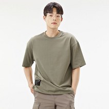 체이스컬트 남성 오버핏 백면 레터링 5부 티셔츠-ACAK5844E0V