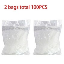 음식물 쓰레기 처리기 일회용 배수 주방 폐수 필터의 막힘 방지 잔류 물 필터 주방 세트, 100pcs 필터 그물