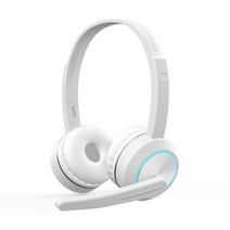 엑토 어학용 LED 붐마이크 블루투스 헤드셋, 화이트, BTH-08