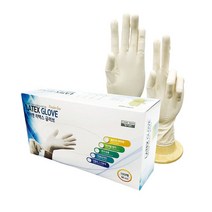 케어맨 라텍스 글러브 장갑 6.5g 100매 (아이보리) 실험용 미로 먹방 위생 코젠더스, 아이보리 L, 본상품선택