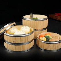 친환경 편백 대나무찜기 딤섬 만두 찜통 편백찜기, 30CM 1단 찜기