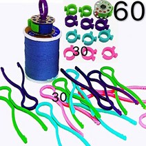 60Pcs Bobbin Clips Bobbin Buddies for Sewing Machine Thread Organizer 30+30 null, 1, 60Pcs Bobbin Clips Bobbin Budd
