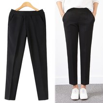 엠아이유 여성 빅사이즈 바지 ~3XL 여성 밴딩팬츠 여성 슬랙스 키작녀 바지 정장바지 오피스룩 프리밴딩슬랙스