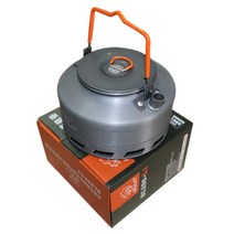 Bulin 1.1L 캠핑 주전자 열교환기 차 주전자 온수기 야외 피크닉 물 주전자 BL200-L1, 1개