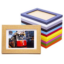 사진액자 상장액자 3x5 4x6 5x7 6x8 8x10 A5 A4 A3 B4 8절 탁상 액자 포토 프레임, 오렌지