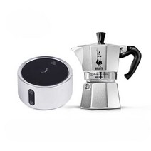 이탈리아 Bialetti 에스프레소 머신 전기 모카 포트, 컵2개 +전기 세라믹 스토브 + 스토브 랙