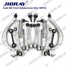서스펜션 쇽업쇼바 jioray 프론트 서스펜션 컨트롤 암 볼 조인트 스태빌라이저 링크 타이로드 키트 audi a4 b8 8k2 8k5 a5 8t3 a6 4g2 c7 a7 4ga, 14mm