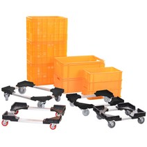 티렉스 알루미늄 앵글 달리 운반 주문제작, 640mm*410mm/무소음(4인치)