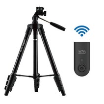 아즈나 카메라 스마트폰 삼각대 P300, 02.DIGI - 3400 + 리모컨 세트 (블랙)