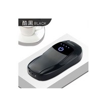 새로운 크리에이티브 스포츠카 더블 아크 충전 라이터 USB 터치 센서 전기 라이터 남성용 흡연 도구 절묘한 선물, Black