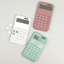 스마트 버튼 계산기 22000 미니계산기 편리한계산기 큰버튼계산기, 1개, 02)핑크