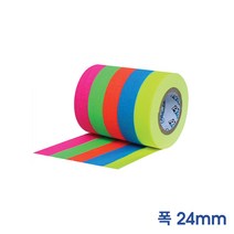 PRO GAFFER TAPE 끈적임 없는 1인치 프로게퍼테이프 (폭24mm x 길이23m), 1개, 화이트/G125MWHT