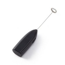 우유 라떼 커피 거품기 electric egg beater milk frother 털, 블랙