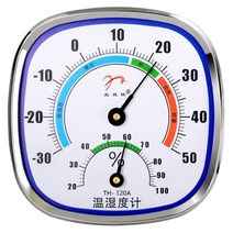 포인터 타입 온도 및 습도 미터 높은 정밀 온도계 가정용 온도계 실내 벽 장착 실, 120A