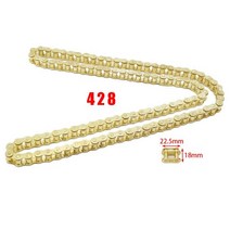 골드 88L/102L/104L/108L/140 링크 O-RING 체인 110-150cc 자전거/핏 자전거 420 CRF 50 70 SSR 핏, 428 140L