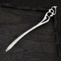 혼주올림머리 은비녀 한복 뒤꽂이 핀 전통 비녀 올림 머리 헤어