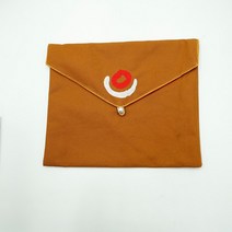 불경 파우치 복주머니 미니 지퍼백 책 보관 두꺼운 티베트 불교 글씨 연습책 보관 금강경, 수평의