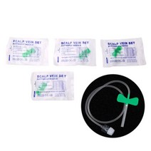 의료 무균 진공 혈액 수집 나비 안전 바늘 일회용 주입 두피 정맥 세트 21G 23G 25G 건강 관리 10 개, 06 21G 5PCS