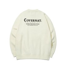 COVERNAT 레이아웃 로고 맨투맨 크림 CO0000CR04IV