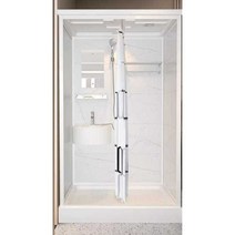 이동식 샤워부스 간이 화장실 일체형 농막 펜션 욕실, 블랙 프레임 120x100