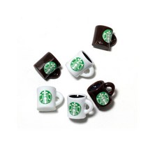 별다방 스벅 머그컵 파츠 데코덴 슬라임 석고방향제 만들기 DIY 재료 미니어처, 그린