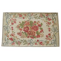 한스콜렉션 자카드 발매트 레드로즈 77x48(국내생산)